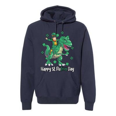 Happy St Patrex Day Leprechaun Premium Hoodie