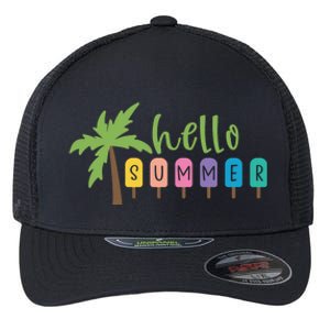 Hello Summer Popsicles Tropical Flexfit Unipanel Trucker Cap