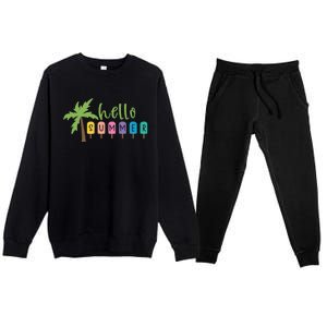 Hello Summer Popsicles Tropical Premium Crewneck Sweatsuit Set