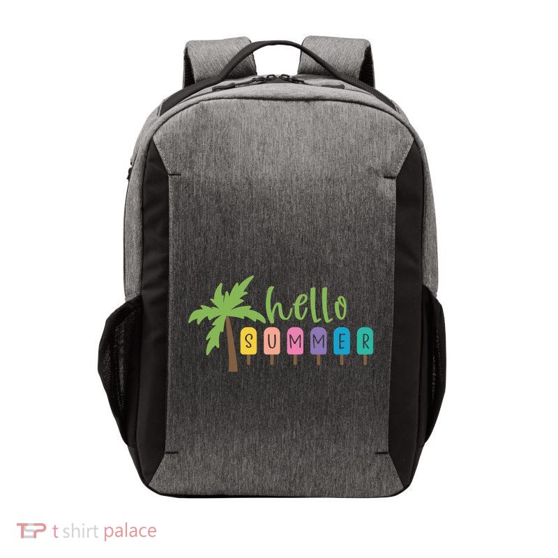 Hello Summer Popsicles Tropical Vector Backpack