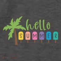 Hello Summer Popsicles Tropical Vector Backpack
