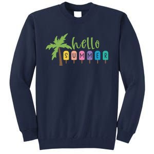 Hello Summer Popsicles Tropical Tall Sweatshirt