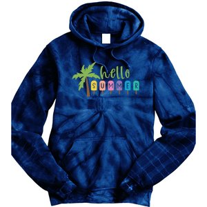 Hello Summer Popsicles Tropical Tie Dye Hoodie