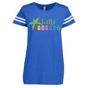 Hello Summer Popsicles Tropical Enza Ladies Jersey Football T-Shirt