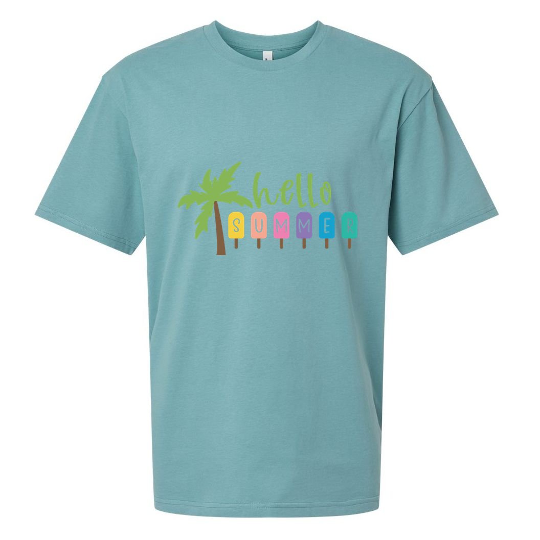 Hello Summer Popsicles Tropical Sueded Cloud Jersey T-Shirt