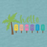 Hello Summer Popsicles Tropical Sueded Cloud Jersey T-Shirt