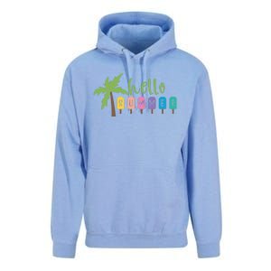 Hello Summer Popsicles Tropical Unisex Surf Hoodie