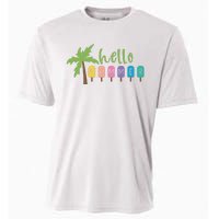 Hello Summer Popsicles Tropical Cooling Performance Crew T-Shirt