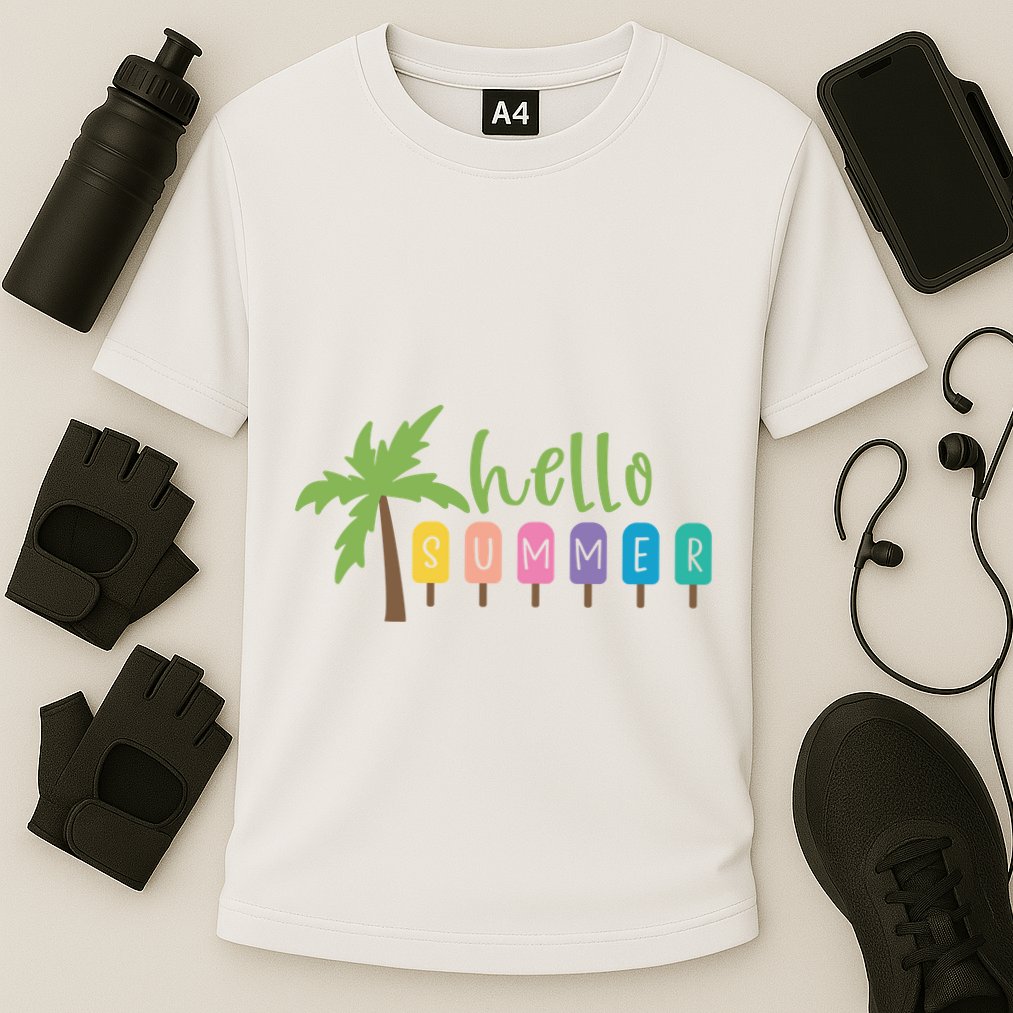 Hello Summer Popsicles Tropical Performance Shirt