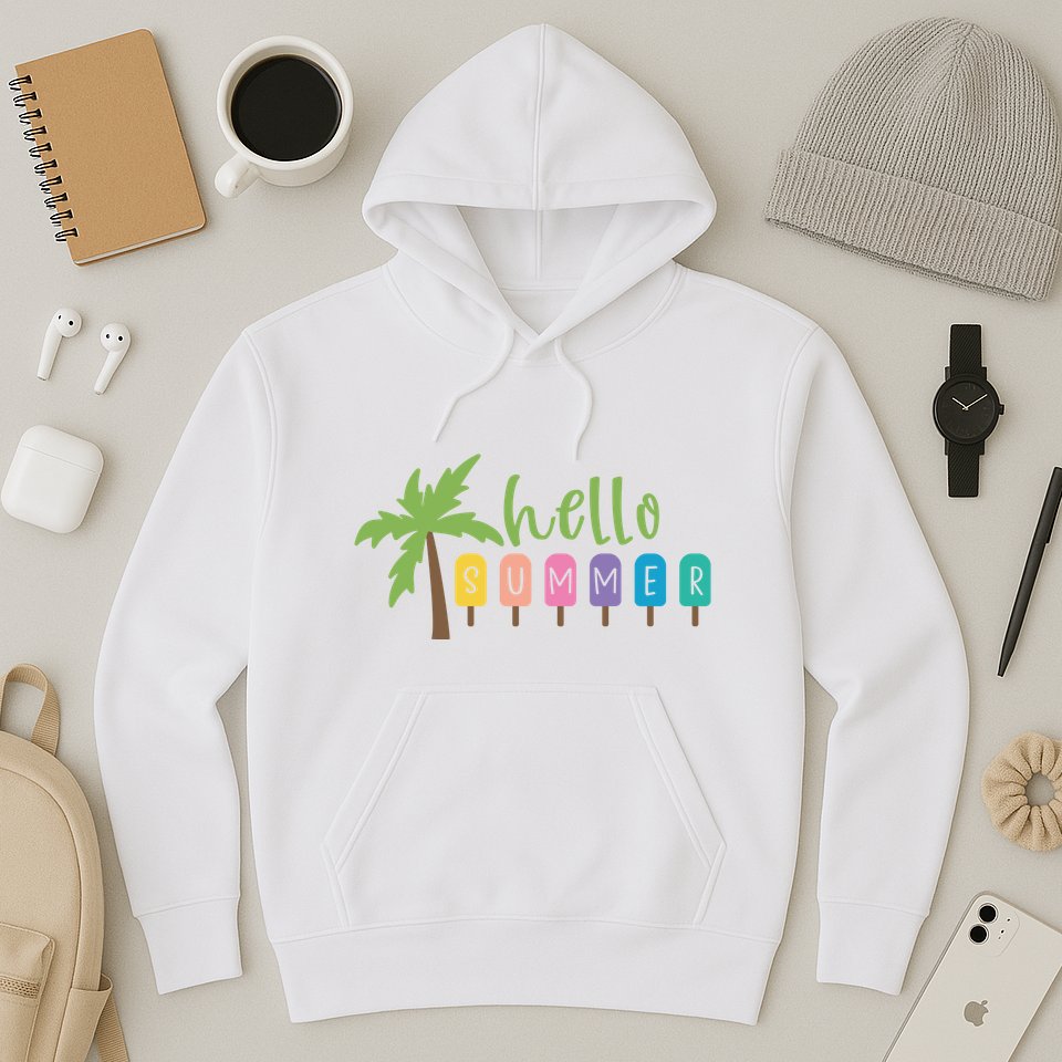 Hello Summer Popsicles Tropical Hoodie