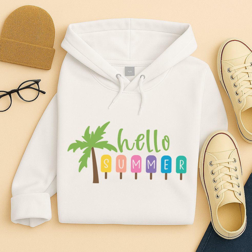 Hello Summer Popsicles Tropical Hoodie