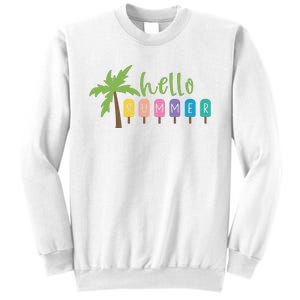 Hello Summer Popsicles Tropical Sweatshirt