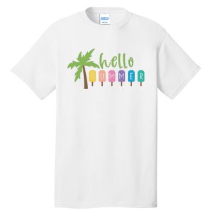 Hello Summer Popsicles Tropical Tall T-Shirt