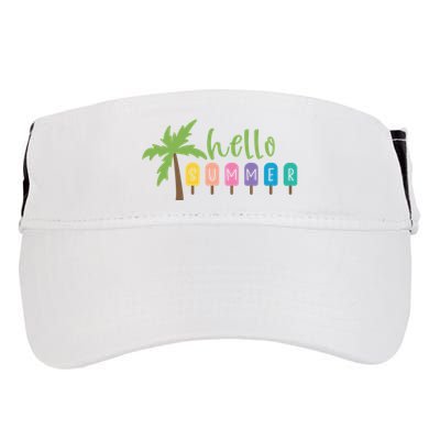 Hello Summer Popsicles Tropical Adult Drive Performance Visor