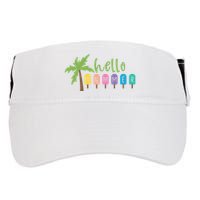 Hello Summer Popsicles Tropical Adult Drive Performance Visor