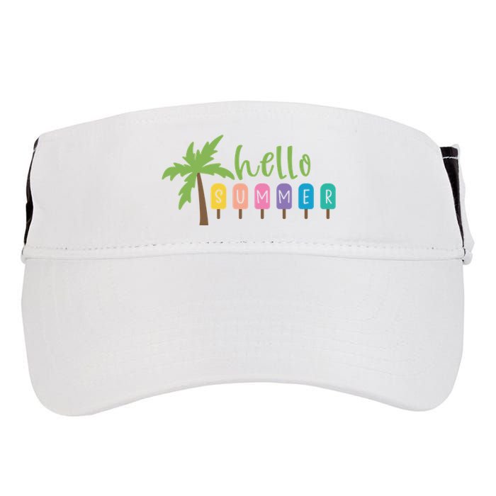 Hello Summer Popsicles Tropical Adult Drive Performance Visor