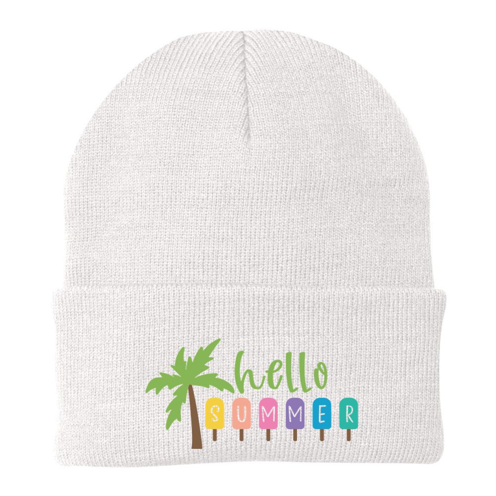 Hello Summer Popsicles Tropical Beanie