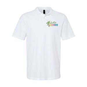 Hello Summer Popsicles Tropical Softstyle Adult Sport Polo