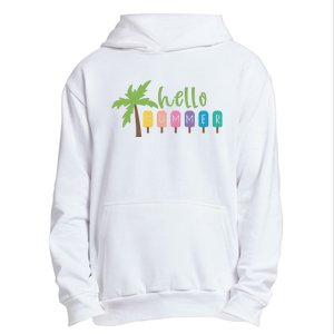 Hello Summer Popsicles Tropical Urban Pullover Hoodie