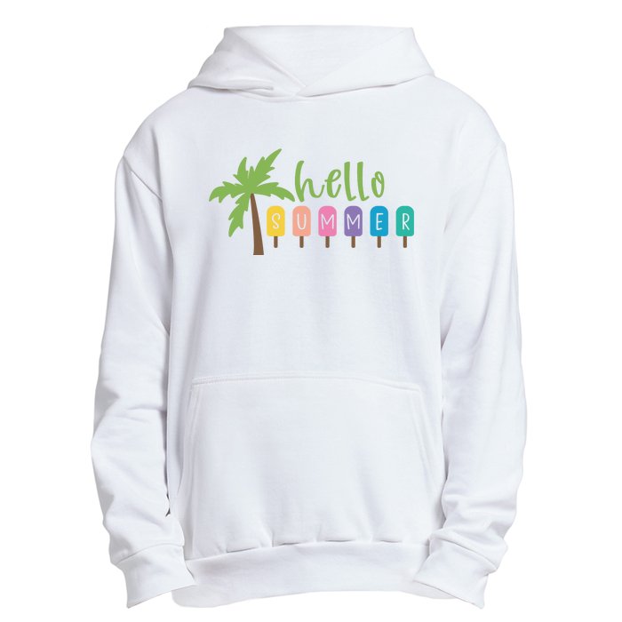 Hello Summer Popsicles Tropical Urban Pullover Hoodie