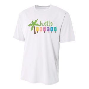 Hello Summer Popsicles Tropical Performance Sprint T-Shirt