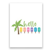 Hello Summer Popsicles Tropical Poster