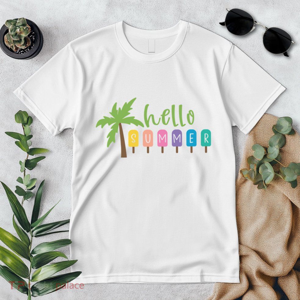Hello Summer Popsicles Tropical Premium T-Shirt