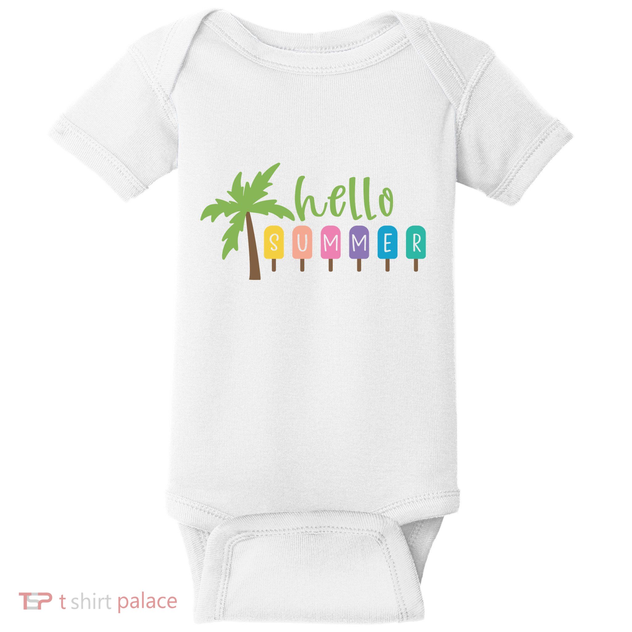 Hello Summer Popsicles Tropical Baby Bodysuit