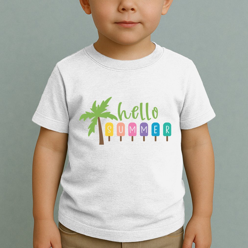 Hello Summer Popsicles Tropical Toddler T-Shirt