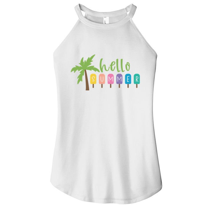 Hello Summer Popsicles Tropical Women's Perfect Tri Rocker Tank