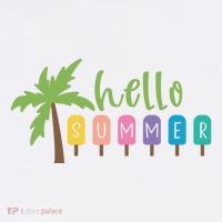 Hello Summer Popsicles Tropical Short Acrylic Beanie