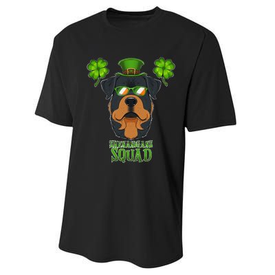 happy St. Patricks Day Rottweiler Shenanigans apparel Performance Sprint T-Shirt