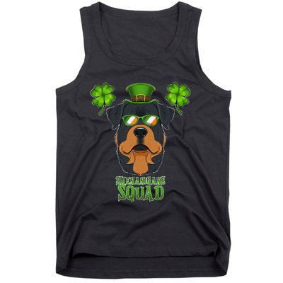 happy St. Patricks Day Rottweiler Shenanigans apparel Tank Top