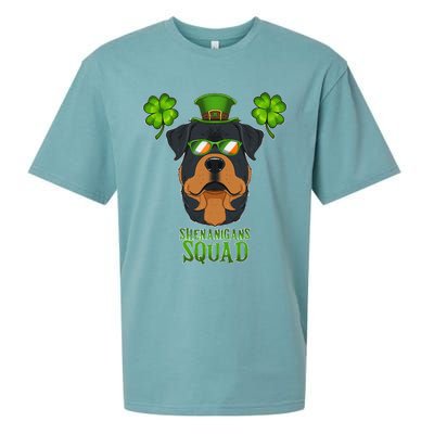 happy St. Patricks Day Rottweiler Shenanigans apparel Sueded Cloud Jersey T-Shirt