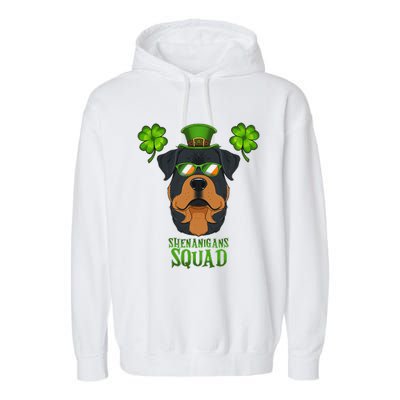 happy St. Patricks Day Rottweiler Shenanigans apparel Garment-Dyed Fleece Hoodie