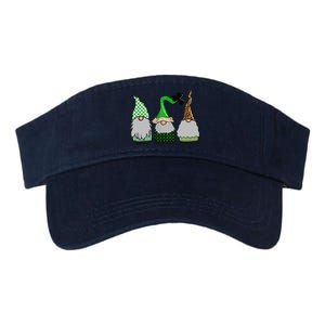 Happy St Patrick's Dayhree Gnomes Shamrock Love Valucap Bio-Washed Visor