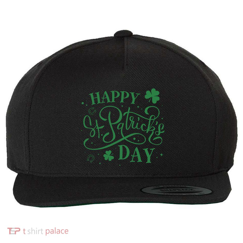 Happy St PatrickS Day Leprechaun Shamrock Irish Cool Gift Wool Snapback Cap