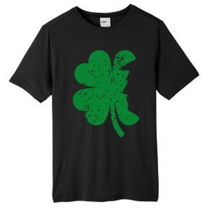 Happy St Patricks Day Clover Leaf Trump Distressed Tall Fusion ChromaSoft Performance T-Shirt