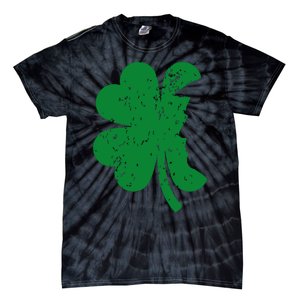 Happy St Patricks Day Clover Leaf Trump Distressed Tie-Dye T-Shirt