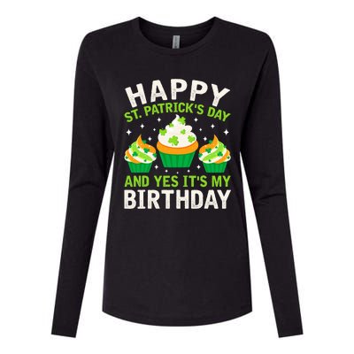 Happy St Patricks Day Birthday Saint Paddys Womens Cotton Relaxed Long Sleeve T-Shirt