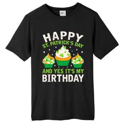 Happy St Patricks Day Birthday Saint Paddys Tall Fusion ChromaSoft Performance T-Shirt