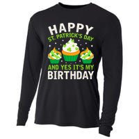 Happy St Patricks Day Birthday Saint Paddys Cooling Performance Long Sleeve Crew