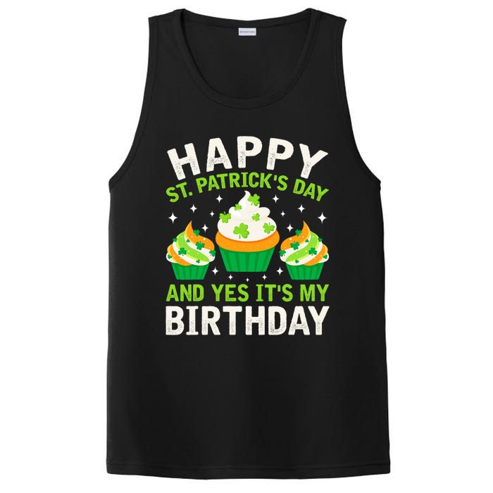 Happy St Patricks Day Birthday Saint Paddys PosiCharge Competitor Tank