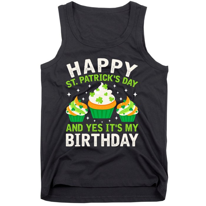 Happy St Patricks Day Birthday Saint Paddys Tank Top