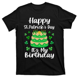 Happy St. Patrick's Day It's My Birthday Shamrock Irish T-Shirt