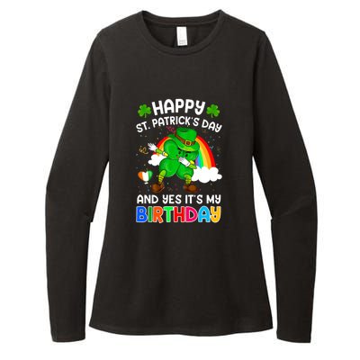 Happy St Patricks Day And My Birthday Cool Dabbing Shamrock Womens CVC Long Sleeve Shirt