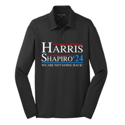 Harris Shapiro2024 President Kamala Harris 2024 Silk Touch Performance Long Sleeve Polo