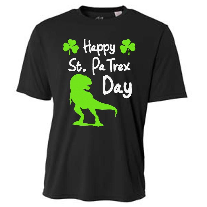 Happy St. Pa Trex Day Cute Trex Dino St. Patrick's Cooling Performance Crew T-Shirt