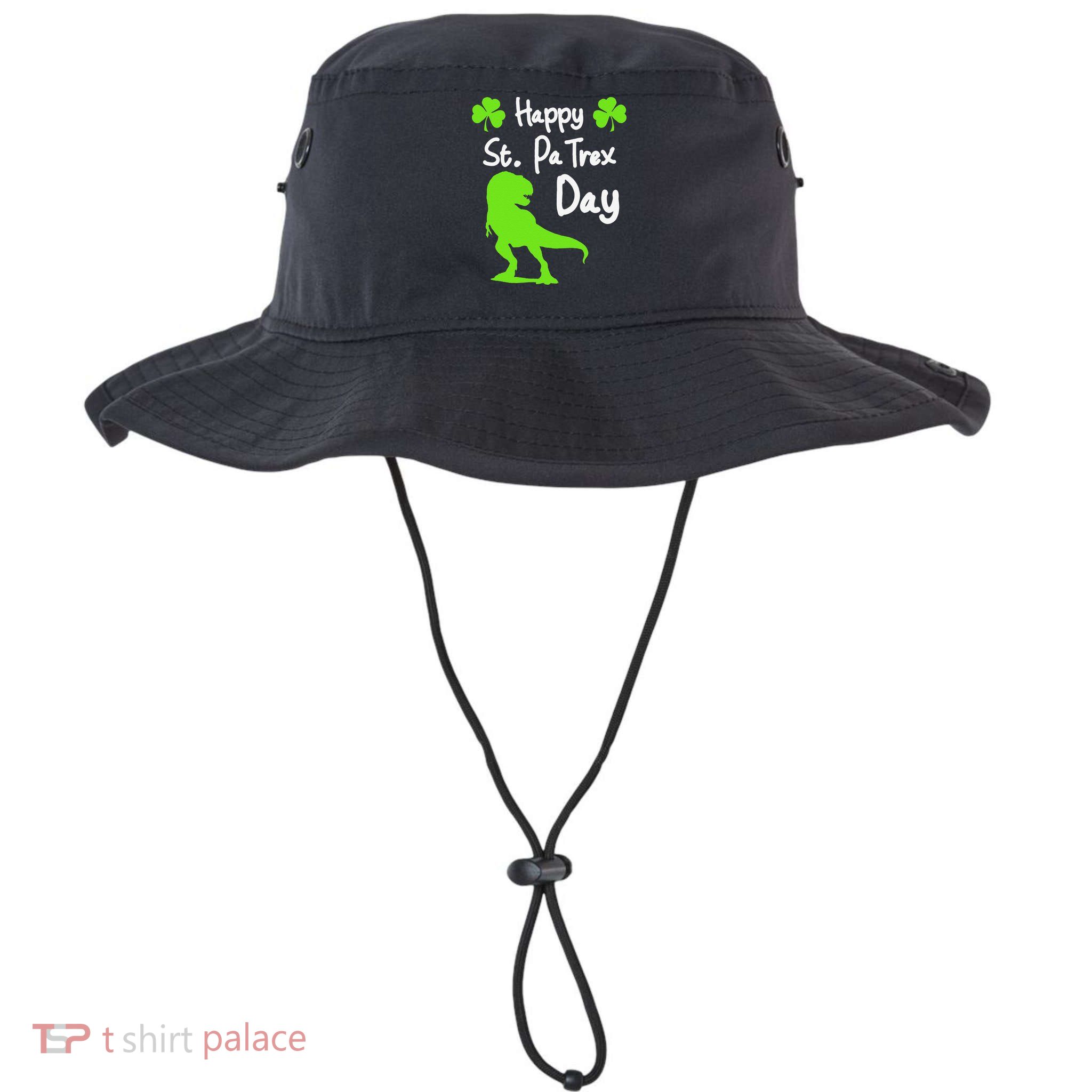 Happy St. Pa Trex Day Cute Trex Dino St. Patrick's Bucket Hat