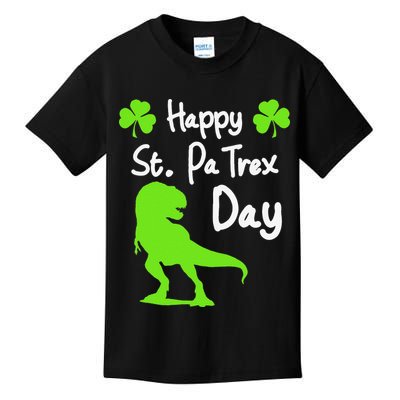 Happy St. Pa Trex Day Cute Trex Dino St. Patrick's Kids T-Shirt